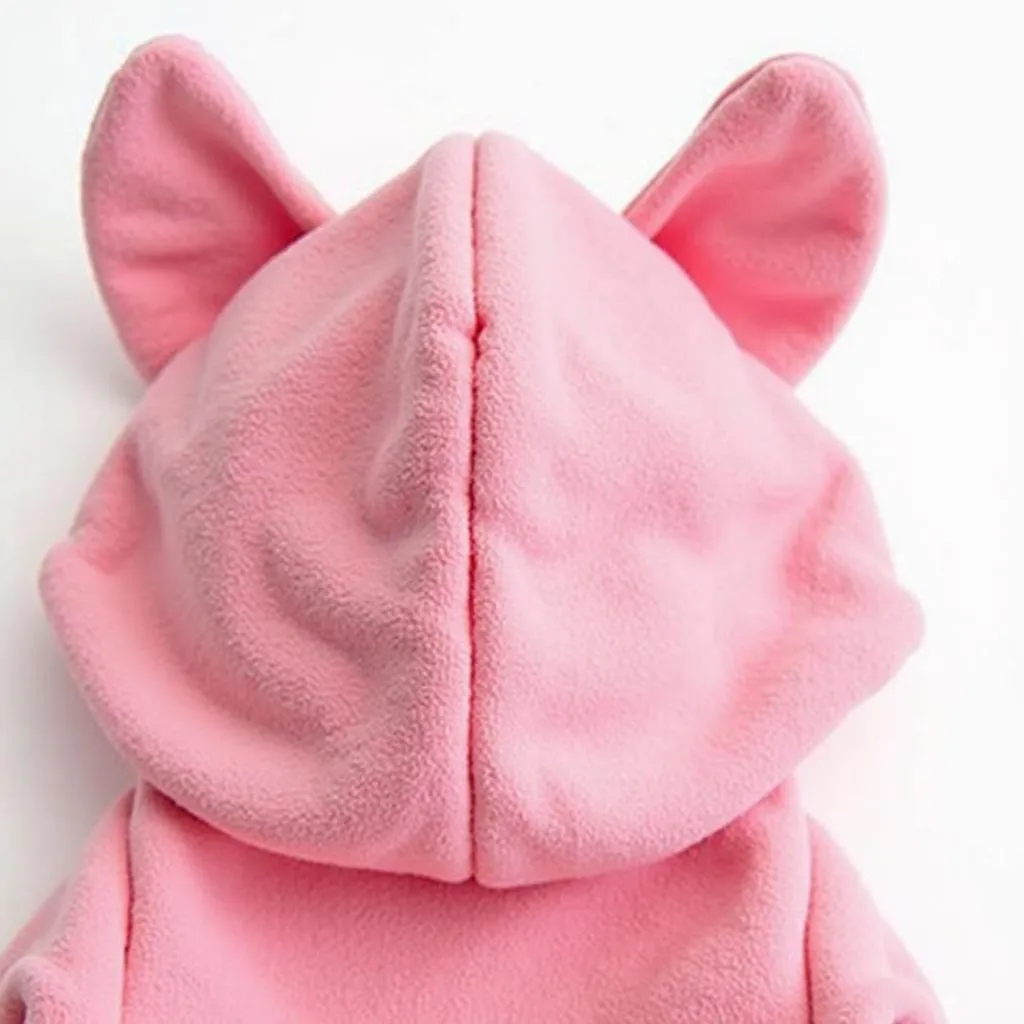 Pink Dog Hoodie with Ear Flaps