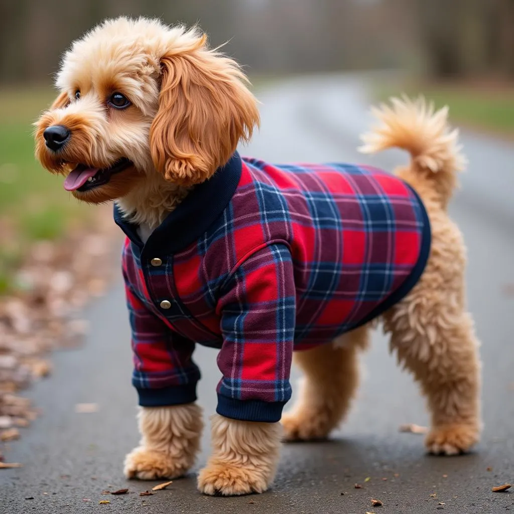 Warm Flannel Plaid Dog Shirt