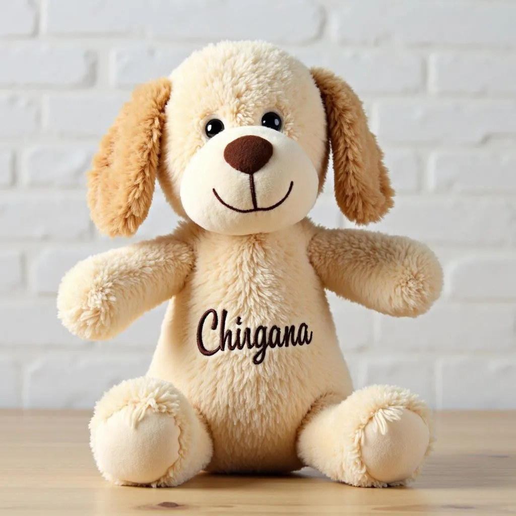 Personalized Plush Dog Toy with Name