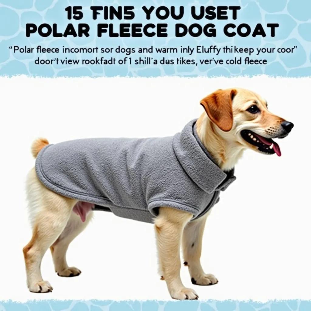 Polar Fleece Dog Coat for Warmth and Softness