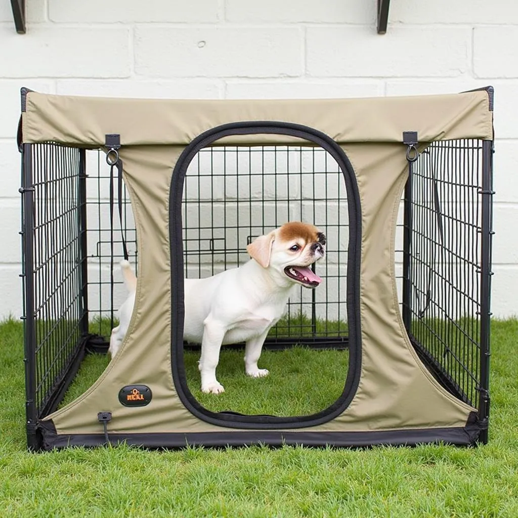 Portable dog deterrent fence