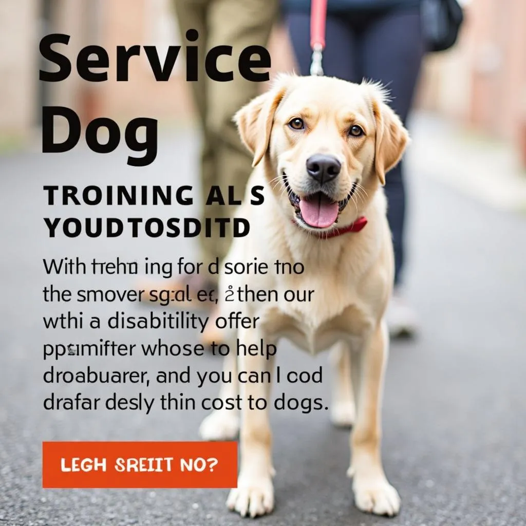 A group of people attending a service dog training seminar