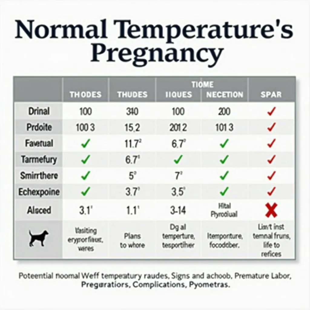 Pregnant Dog Temperature Chart: Visual Guide