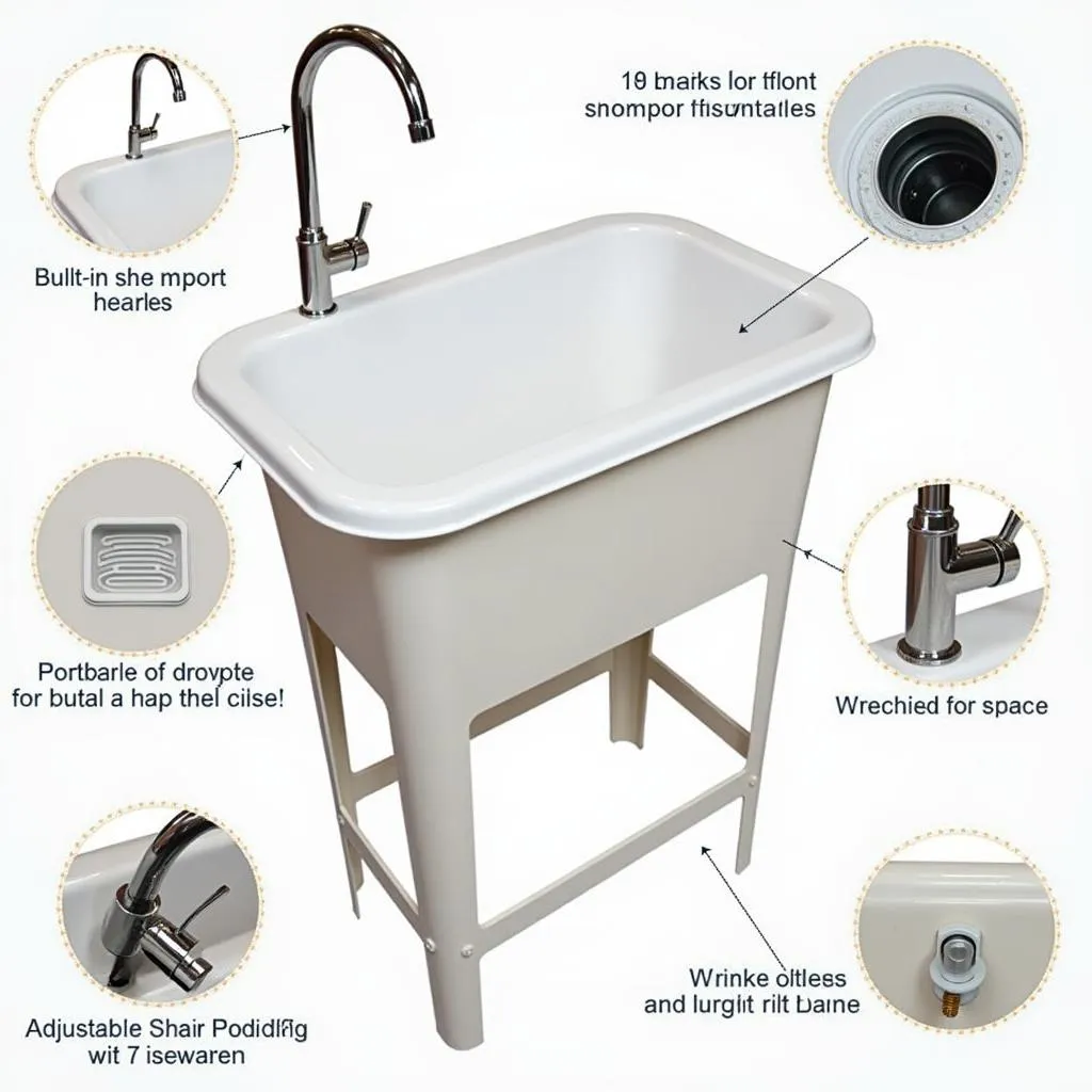 Premium Stainless Steel Exterior Dog Bath with Multiple Features