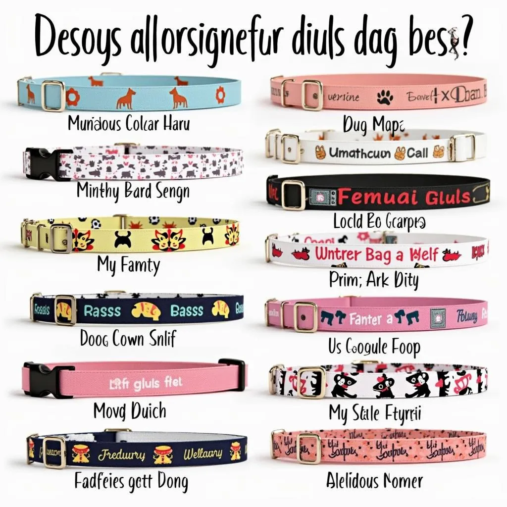 Print-on-Demand Dog Collar Design Options: A Wide Range of Possibilities