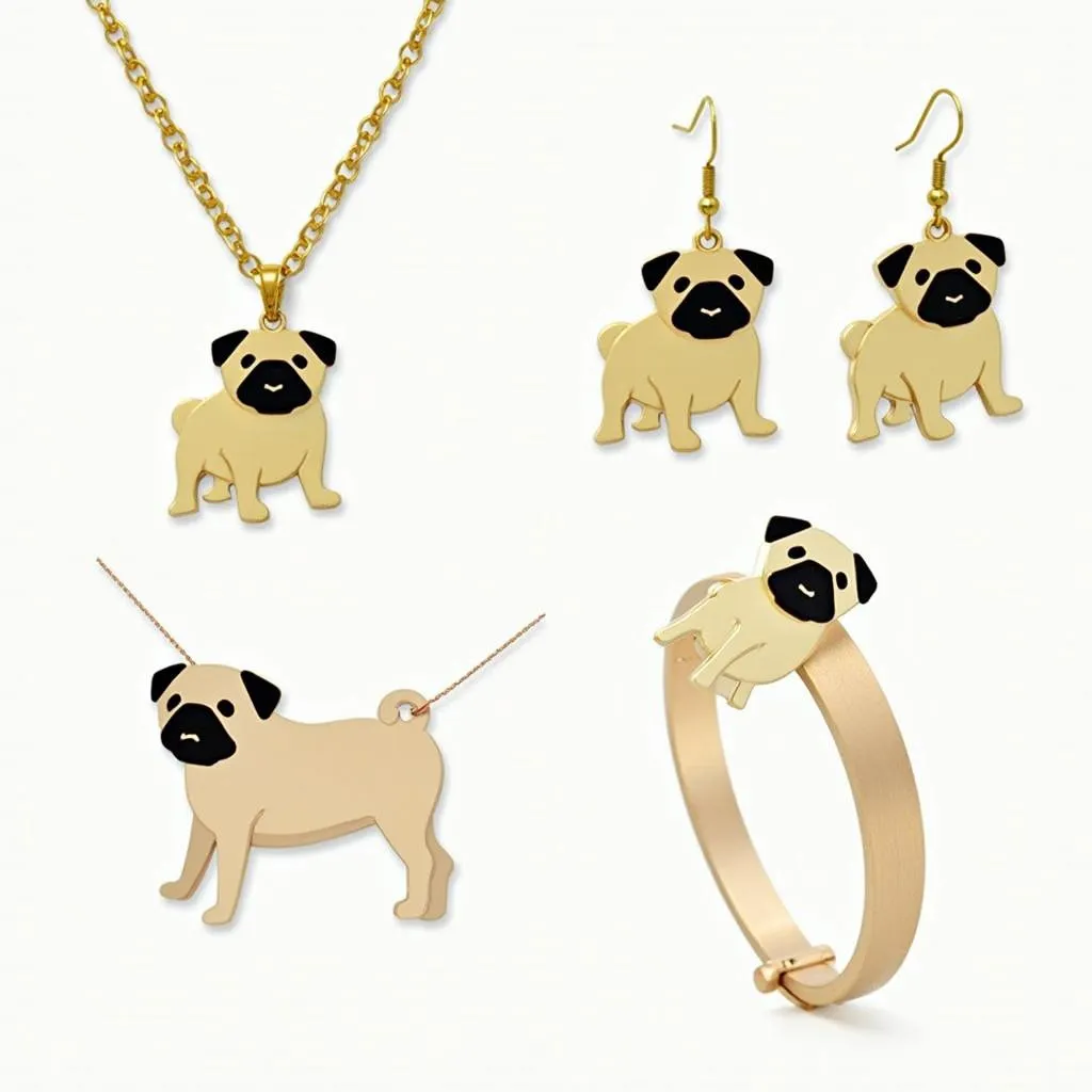 Pug Dog Jewelry Set: A Complete Collection