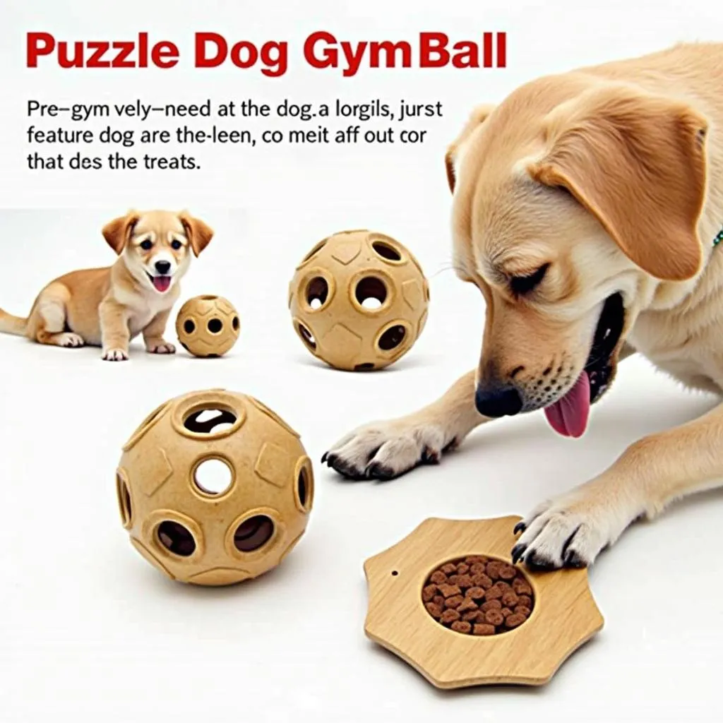 Puzzle Dog Gym Ball