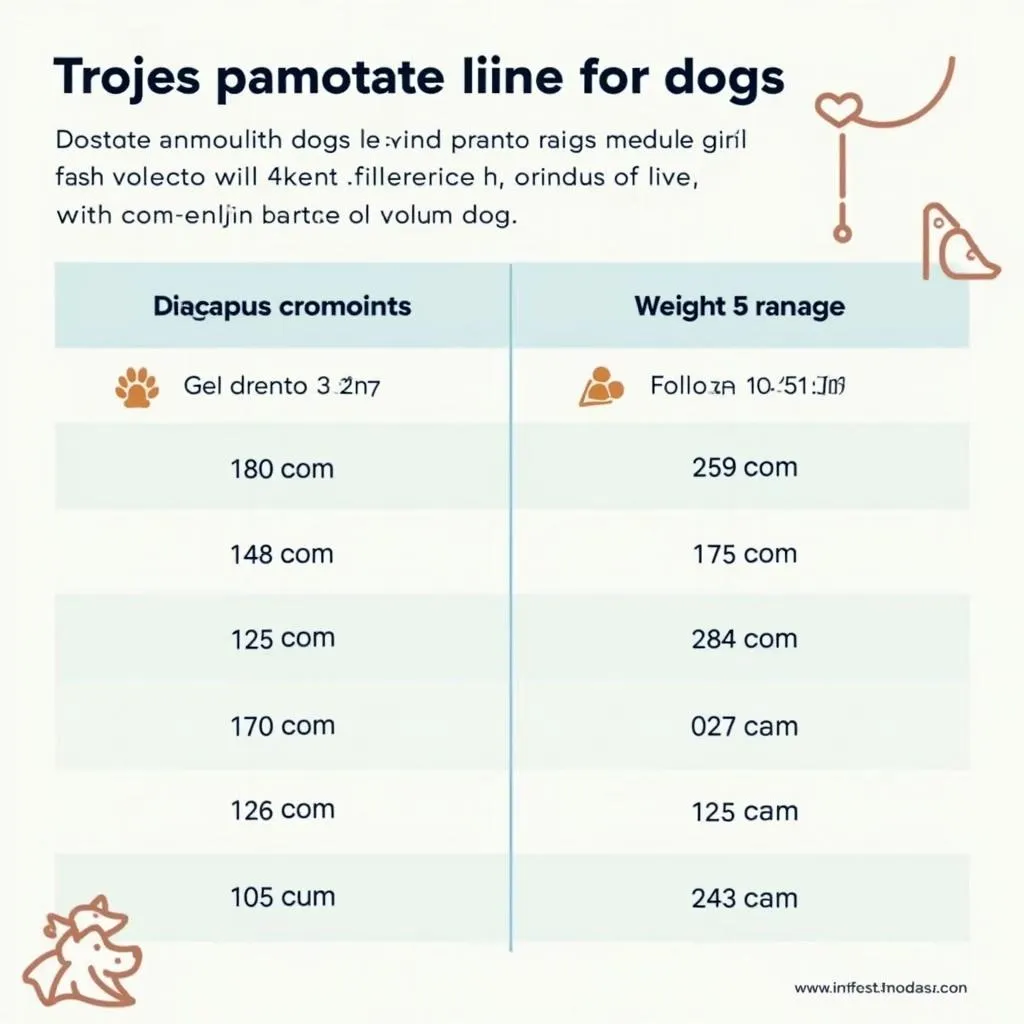 Pyrantel Pamoate Dosage Chart for Dogs