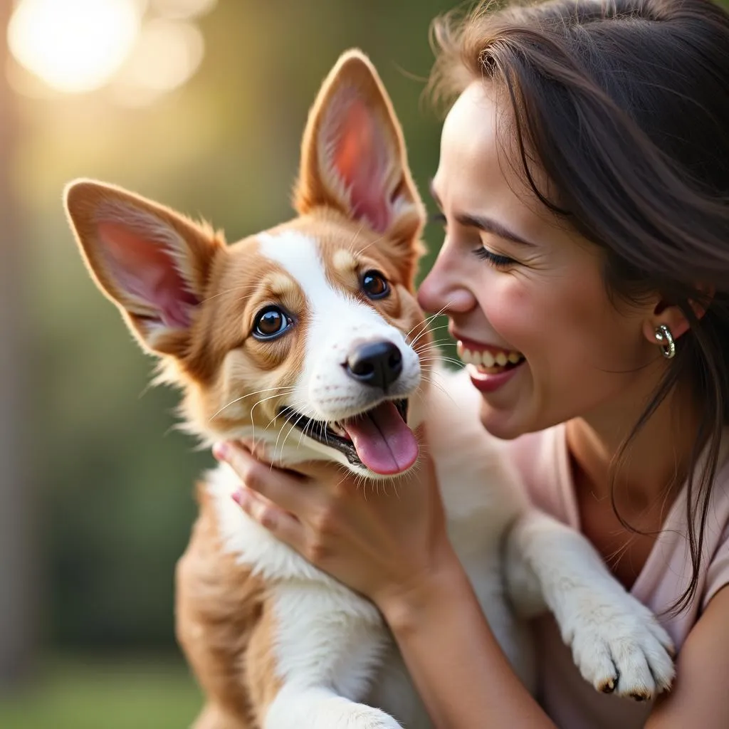 Rabbit Dog in a Loving Home