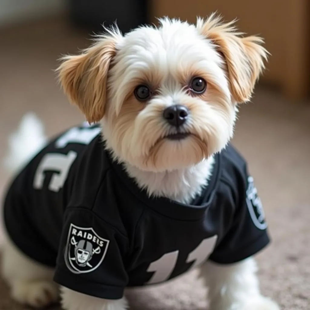 Oakland Raiders dog jersey