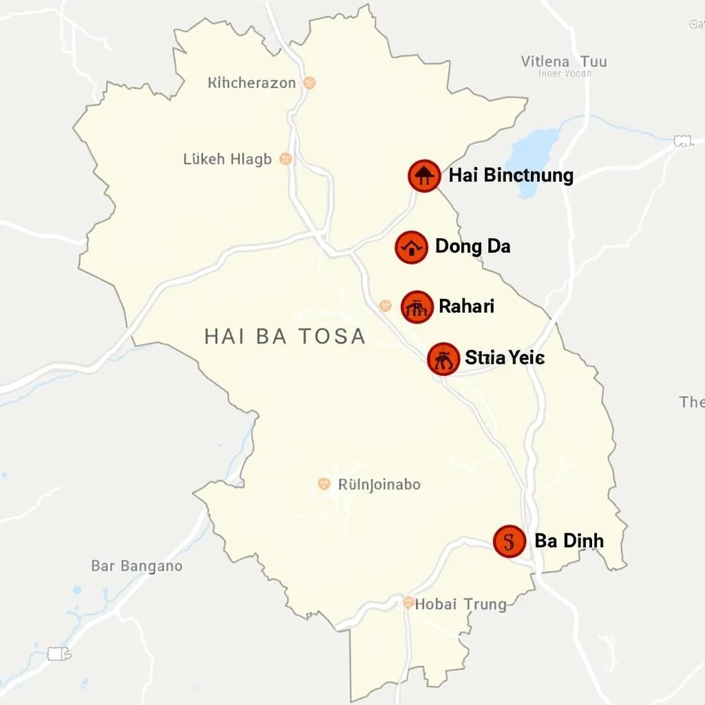 Map of Rambo Dog Coat Stores in Hanoi