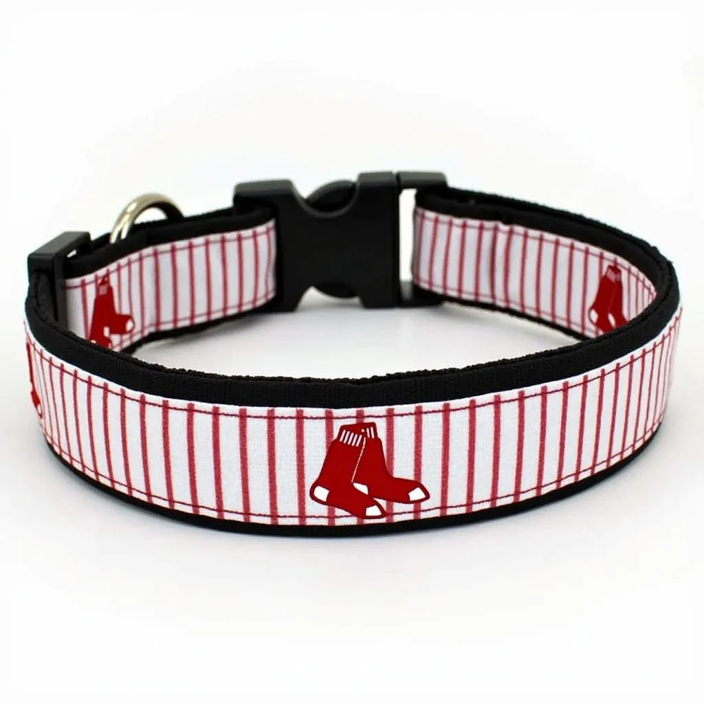 Red Sox Dog Collar with Jersey Logo