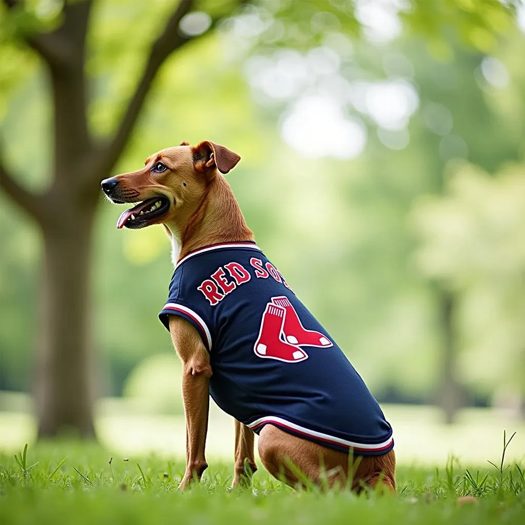 Red Sox jersey for dogs - a stylish and fun way to show your team spirit