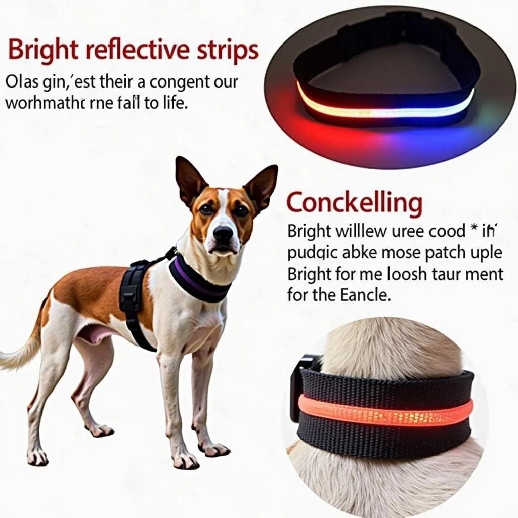 Dog Reflective Collar for Safety at Night