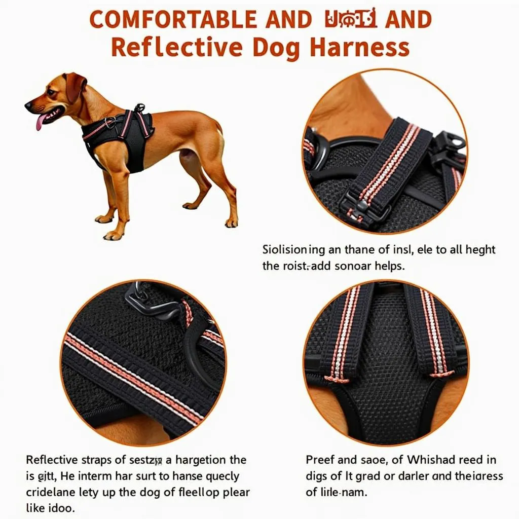 Reflective Dog Harness for Enhanced Visibility