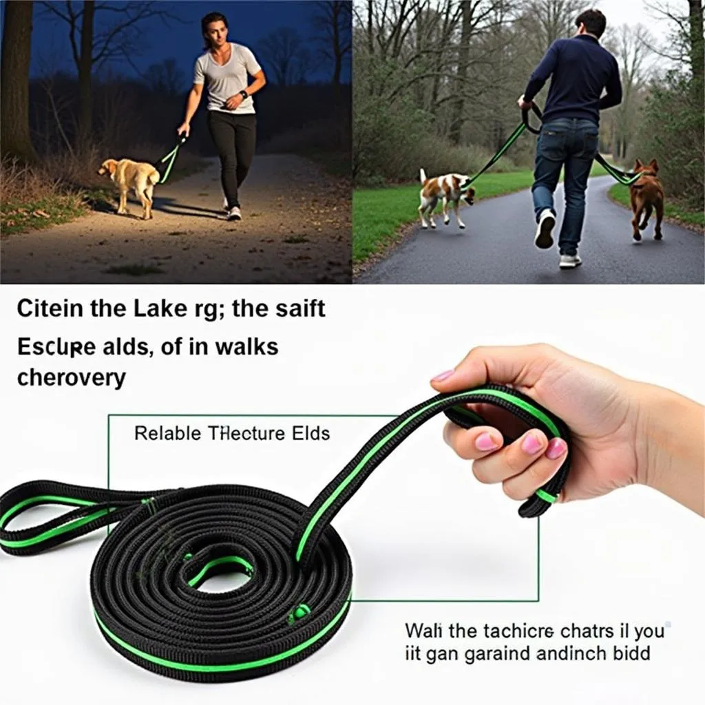 Durable Reflective Dog Leash for Safety