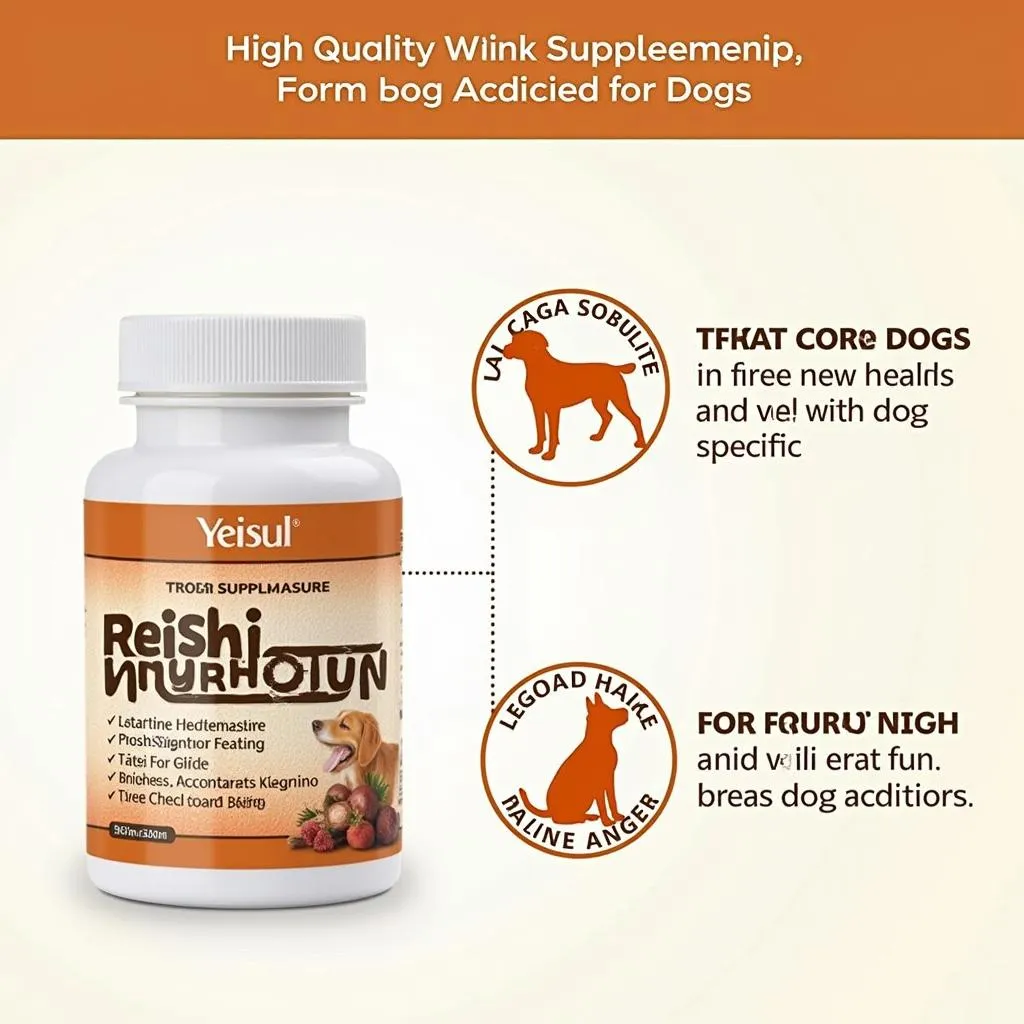 High-quality Reishi mushroom supplement for dogs