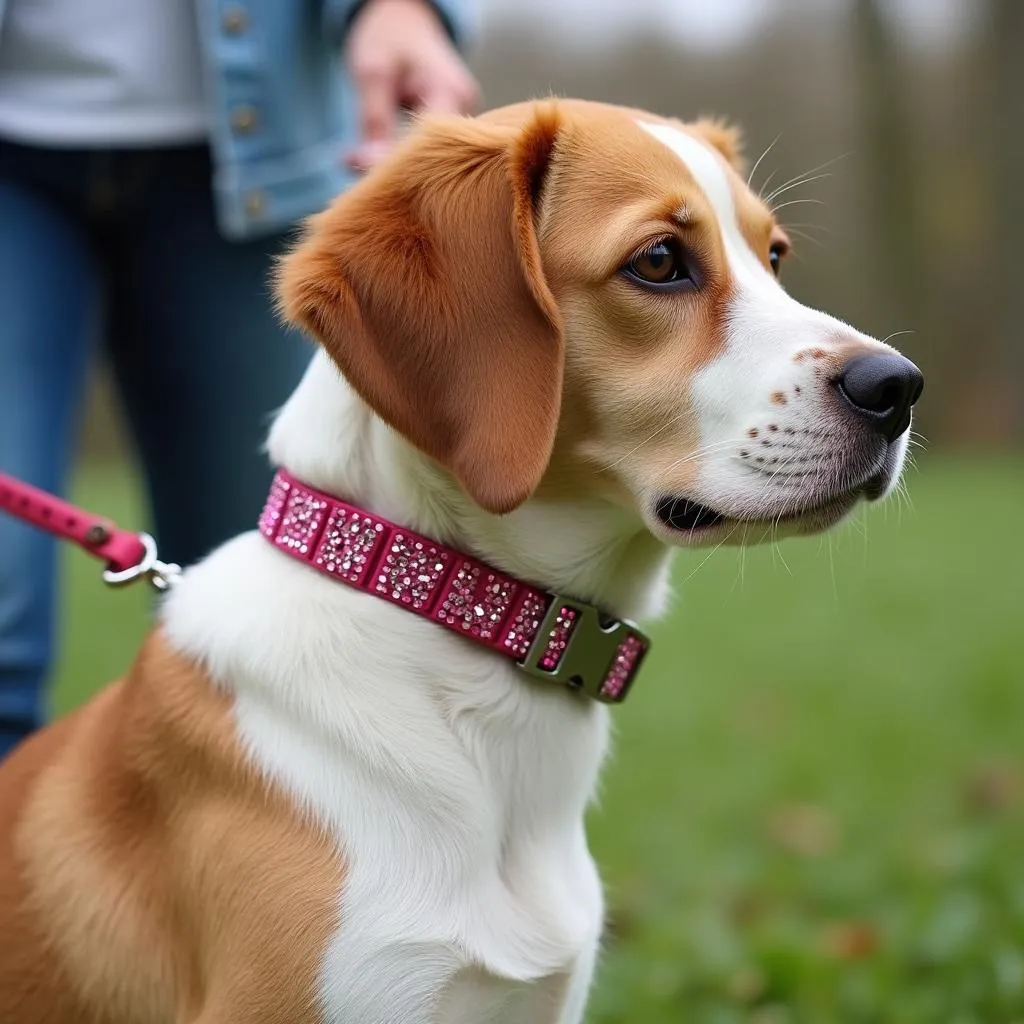 Rhinestone Name Dog Collars: Add a Touch of Sparkle to Your Dog's Everyday Look