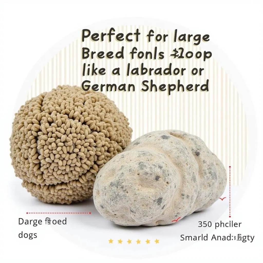 Rock Dog Toy for Large Breed Dogs