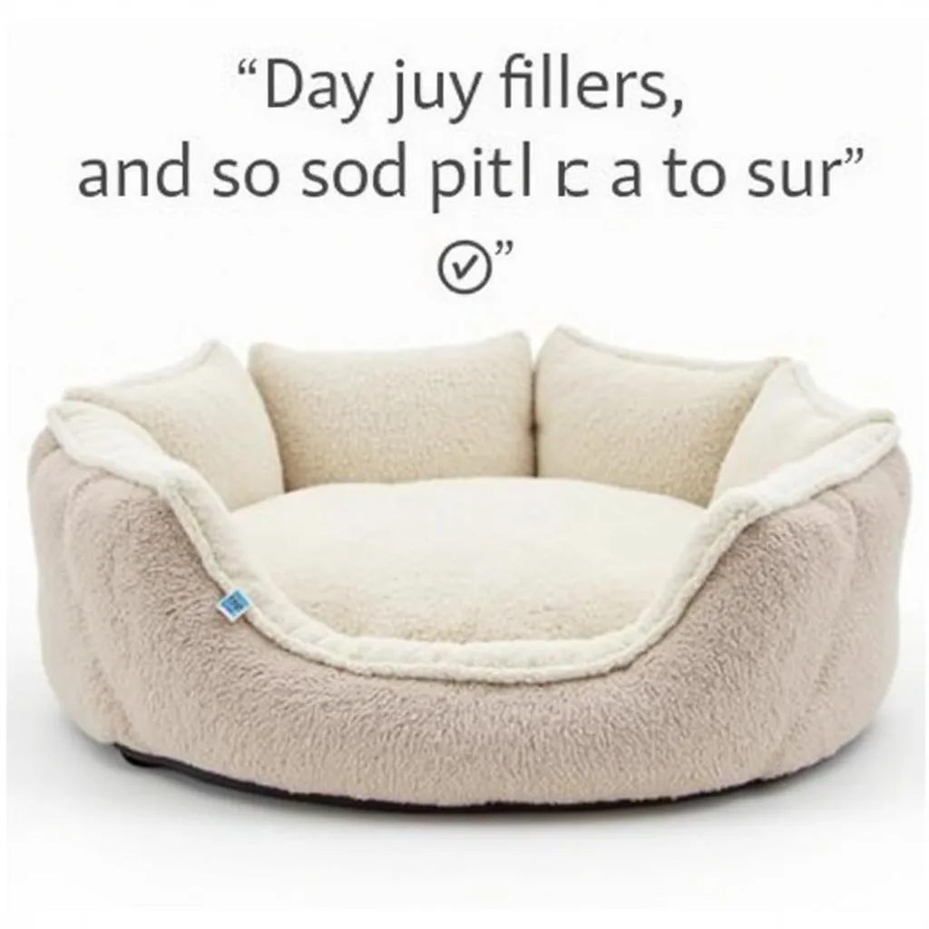 Cozy Round Dog Bed for Snuggling