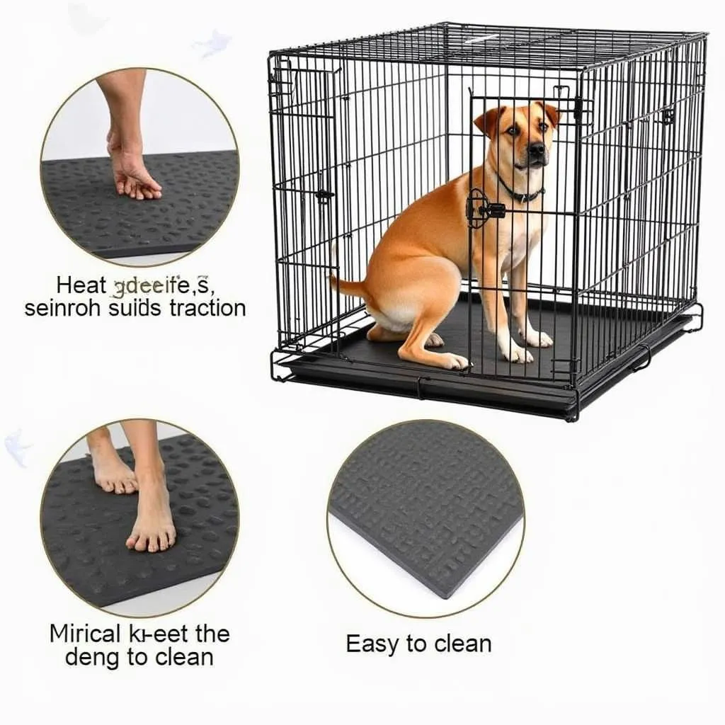 Non-Slip Rubber Dog Cage Matting