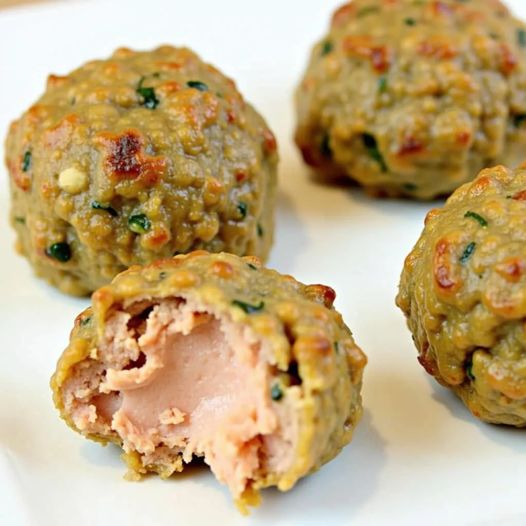 Homemade Salmon Meatballs with Zucchini Recipe for Dogs