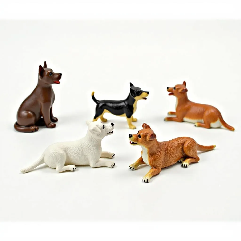 Assortment of Salt and Pepper Dog Shakers