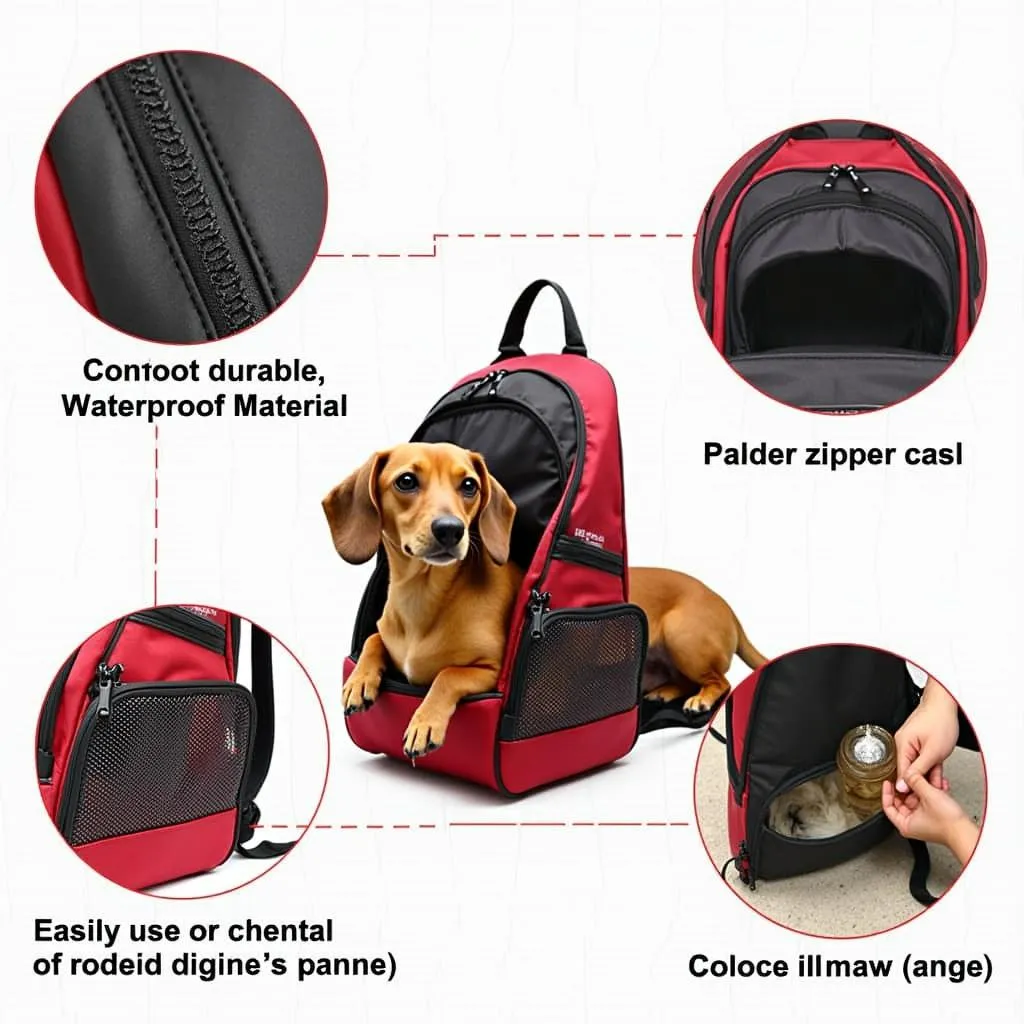 Sausage Dog Carrier Backpack for Hiking Adventures