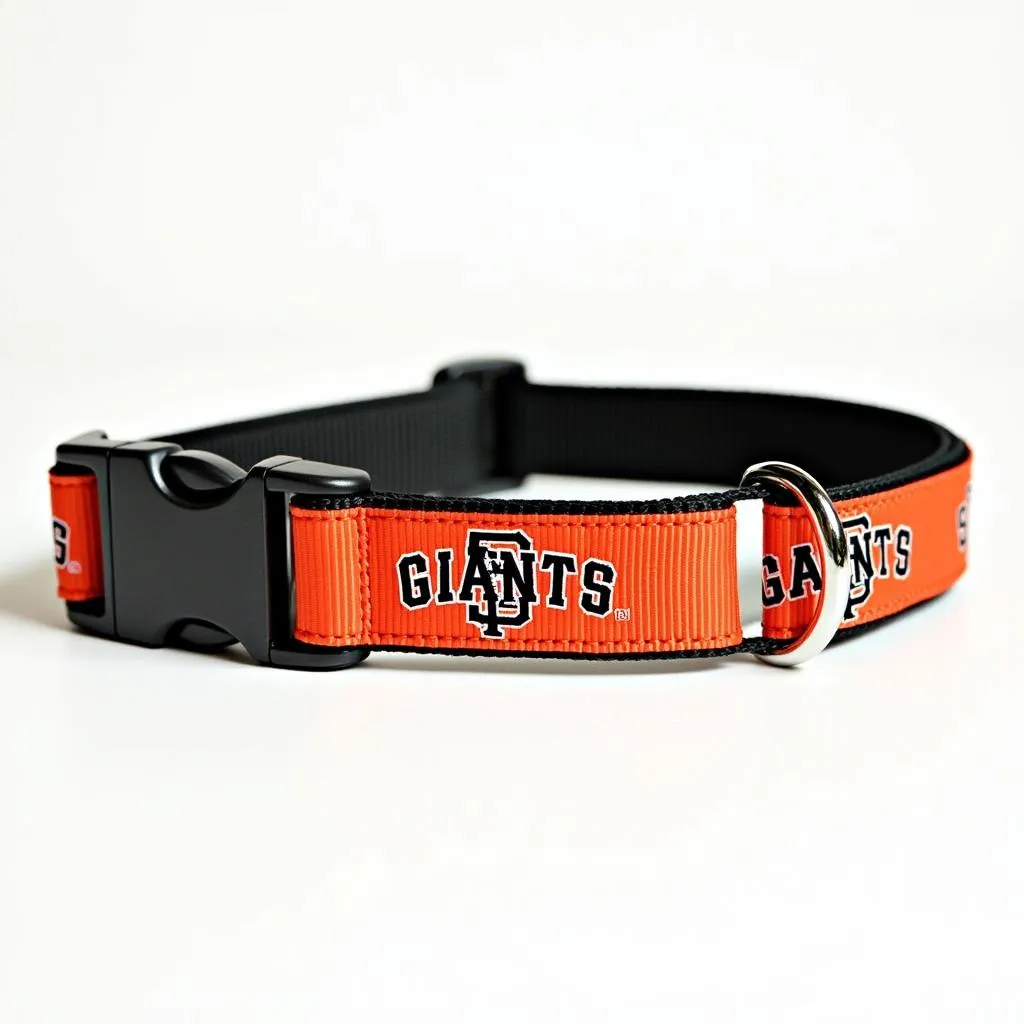 SF Giants dog collar with team logo