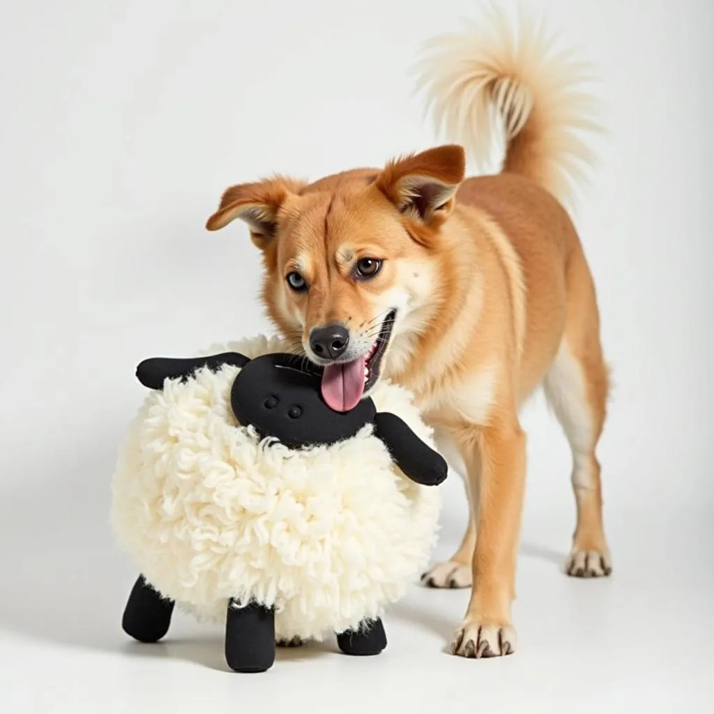 Sheep dog toy for medium-sized dogs