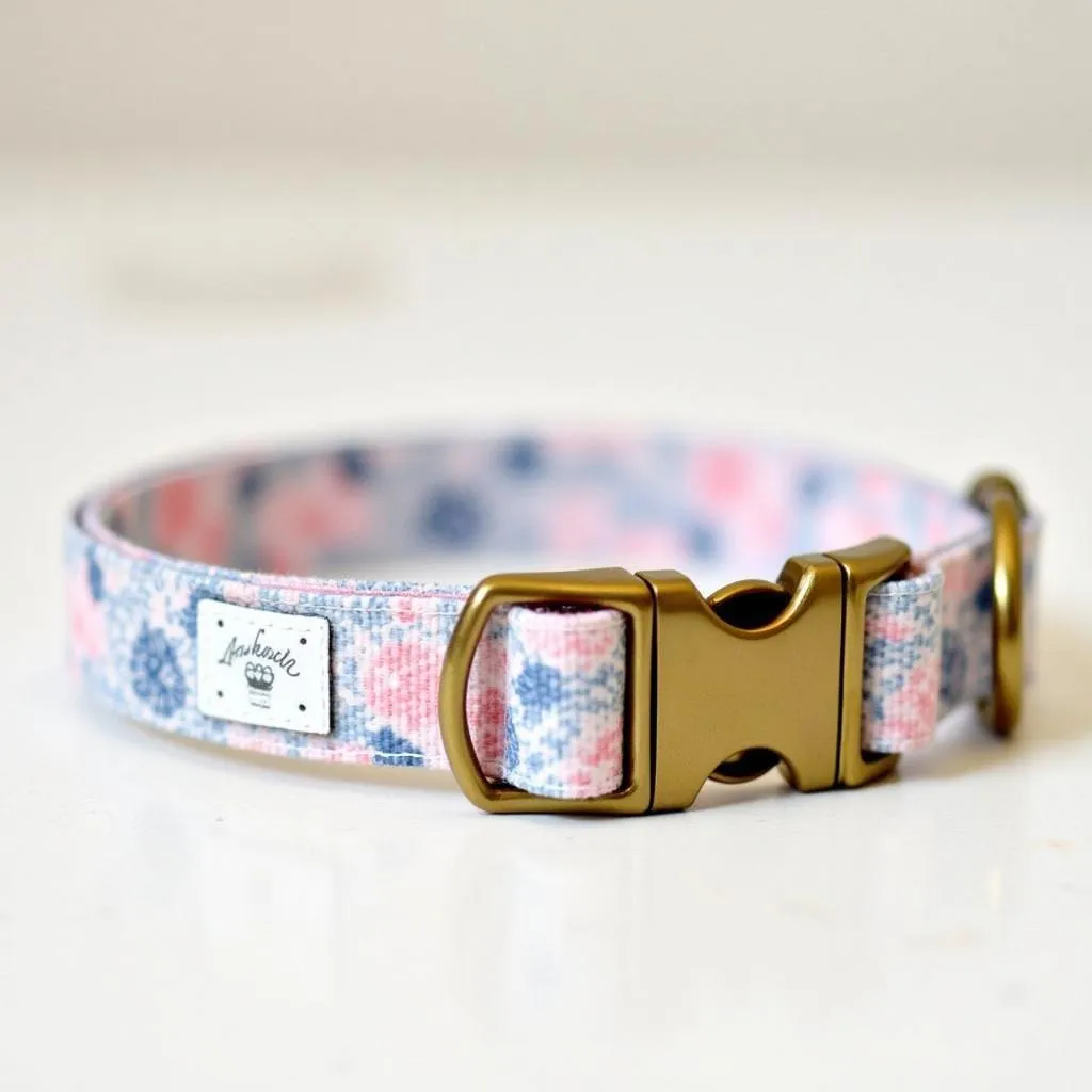 Simply Southern dog collar with floral pattern