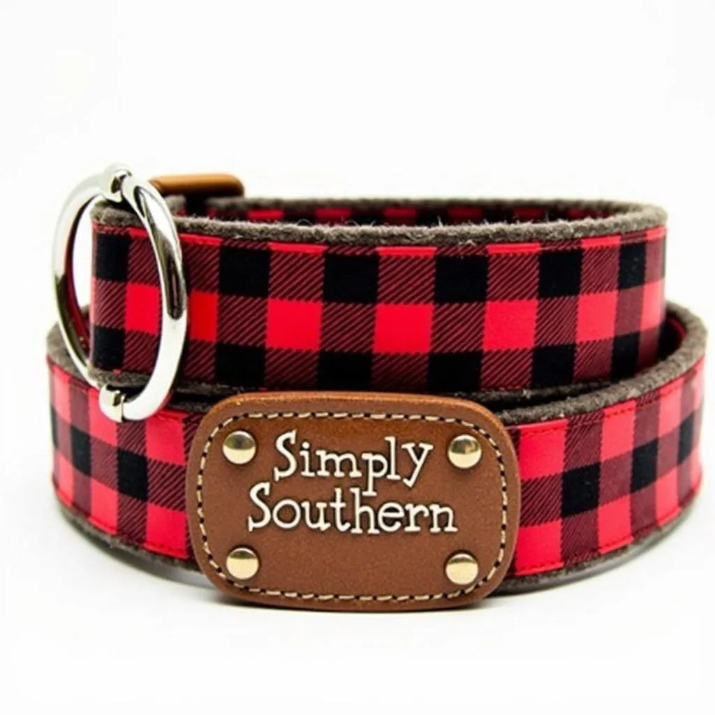 Simply Southern dog collar with rustic design