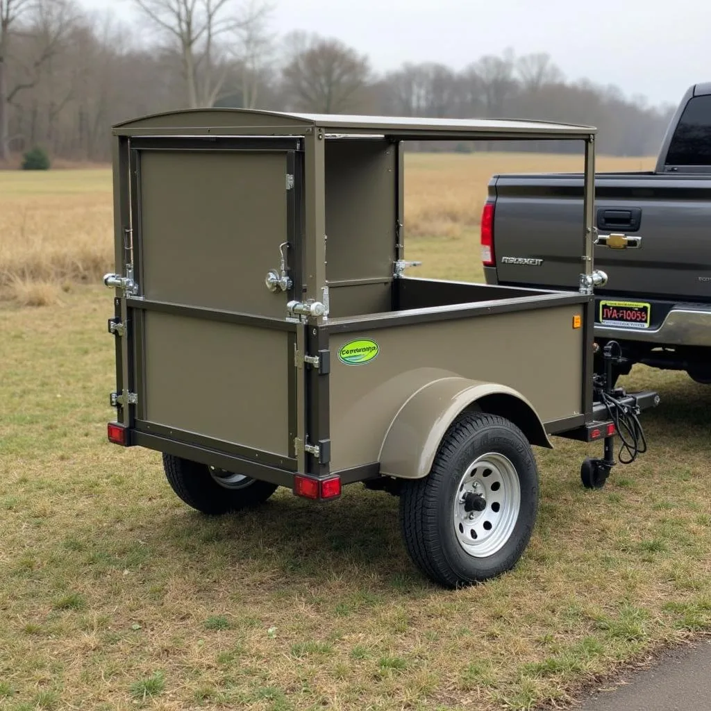 Single Axle Hunting Dog Trailer