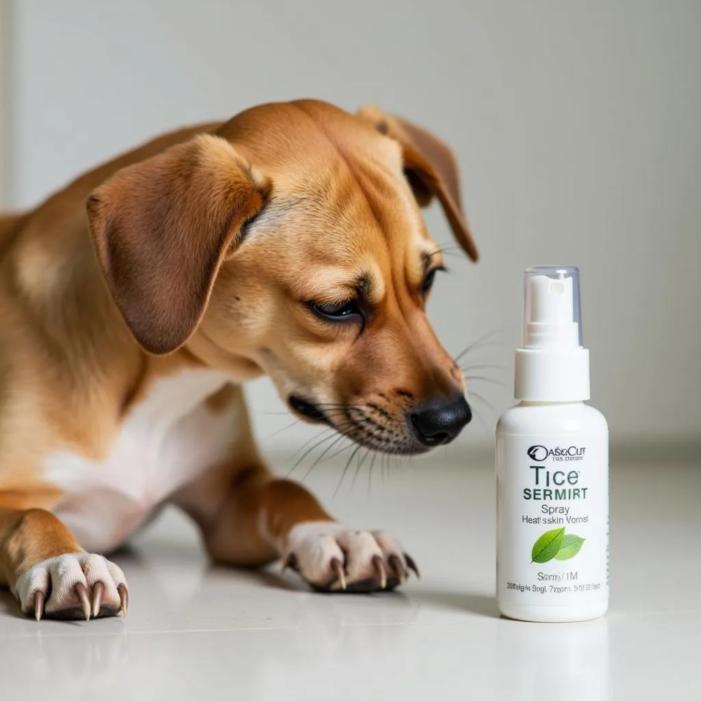 Skin spray for dogs with allergies and itching relief