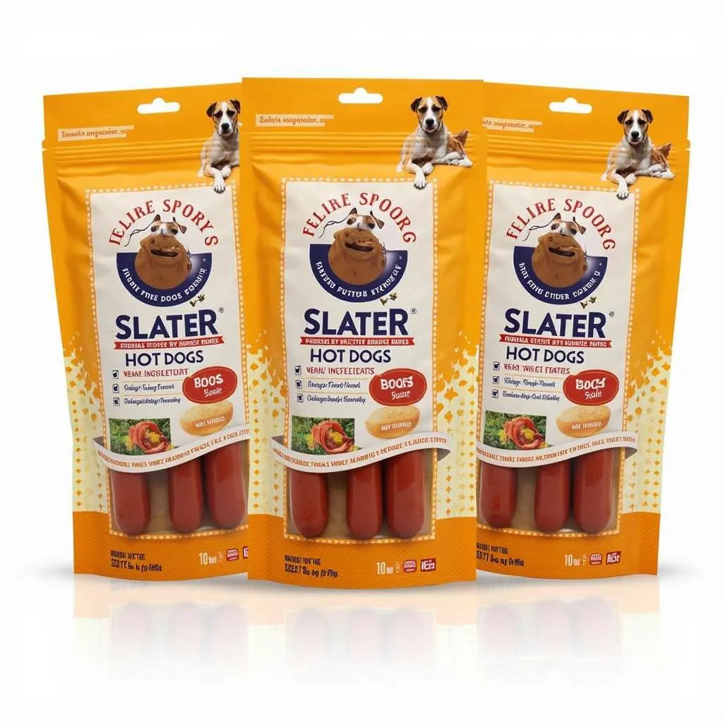 Slater 50/50 Hot Dogs Packaging