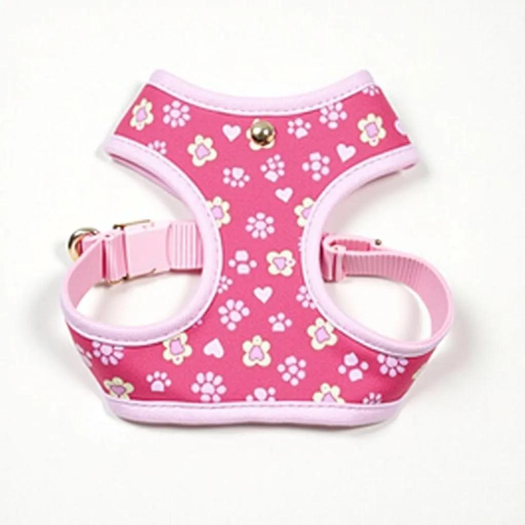 Small breed dog harness featuring adorable patterns for added cuteness