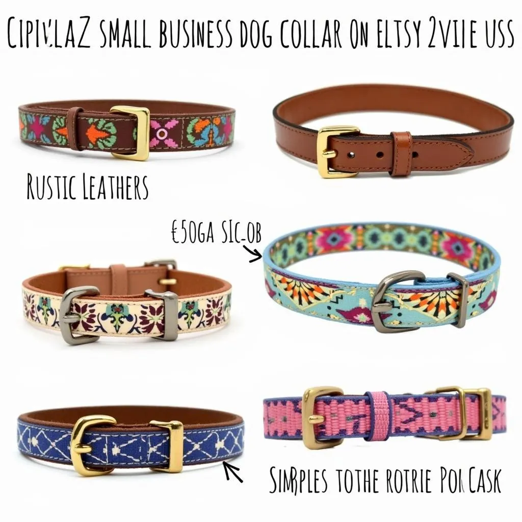 Stylish Small Business Dog Collars on Etsy