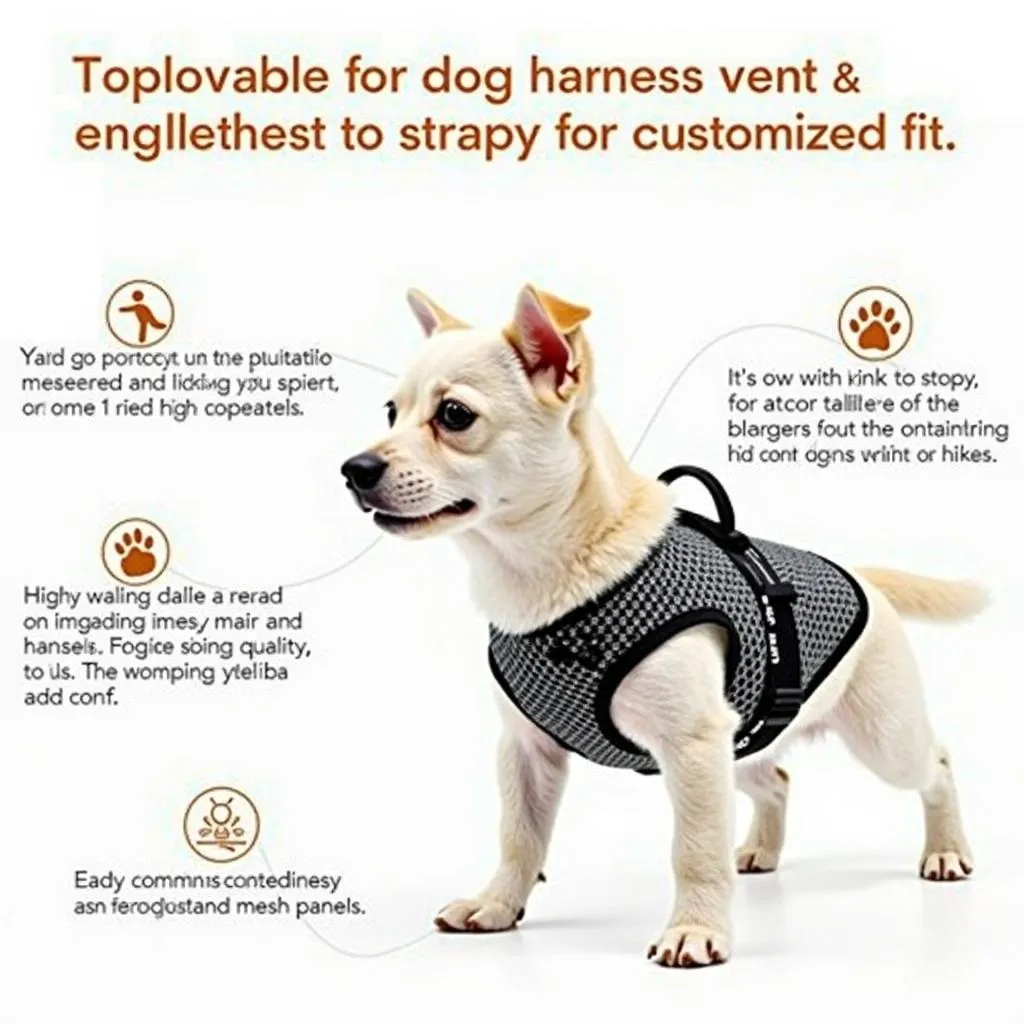 Adjustable Small Dog Harness Vest for Enhanced Comfort and Safety