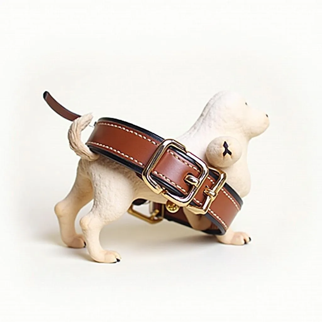 Small Leather Dog Collar for Small Breeds