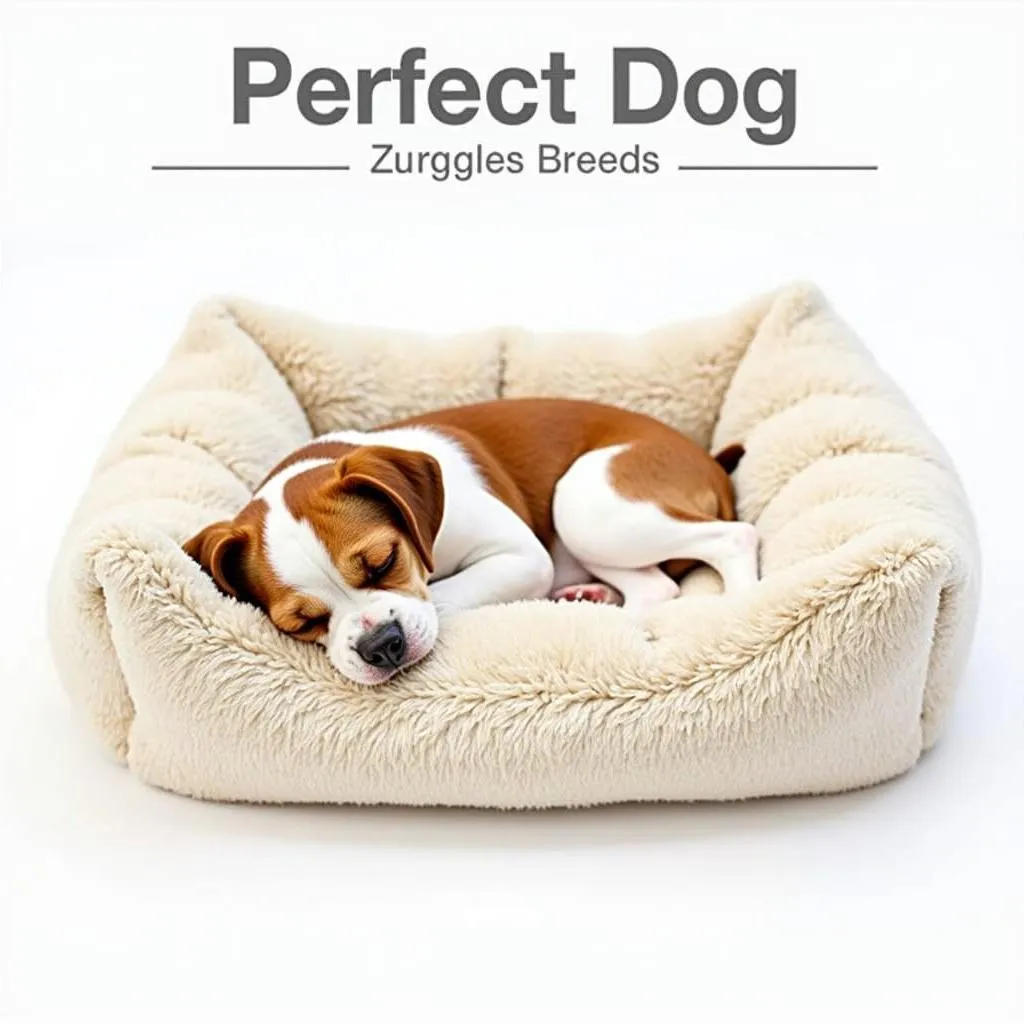 Comfortable snuggle dog bed for small dog