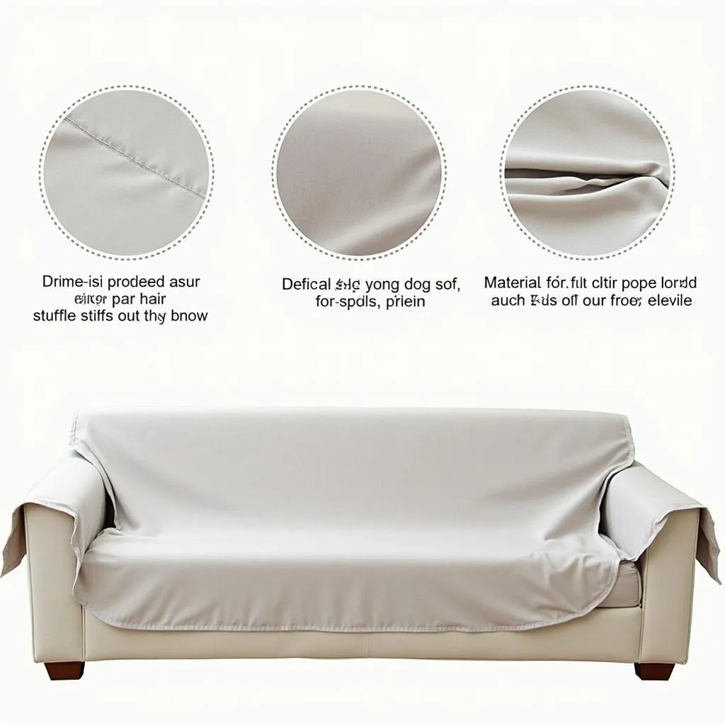 Protect your sofa from dog hair with a durable and stylish sofa cover.