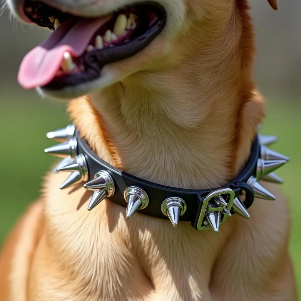 Spiked collar for dog training