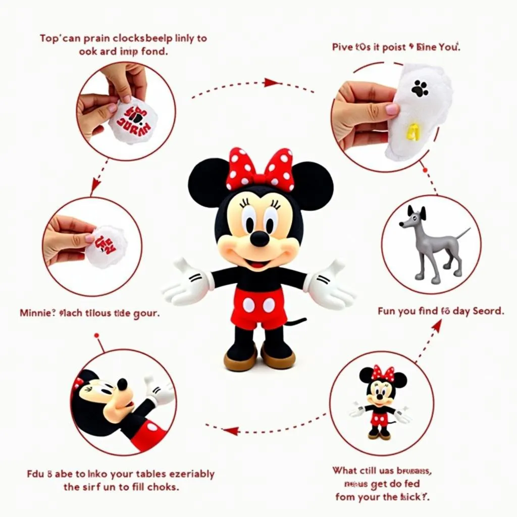 Squeaky Minnie Mouse Dog Toy