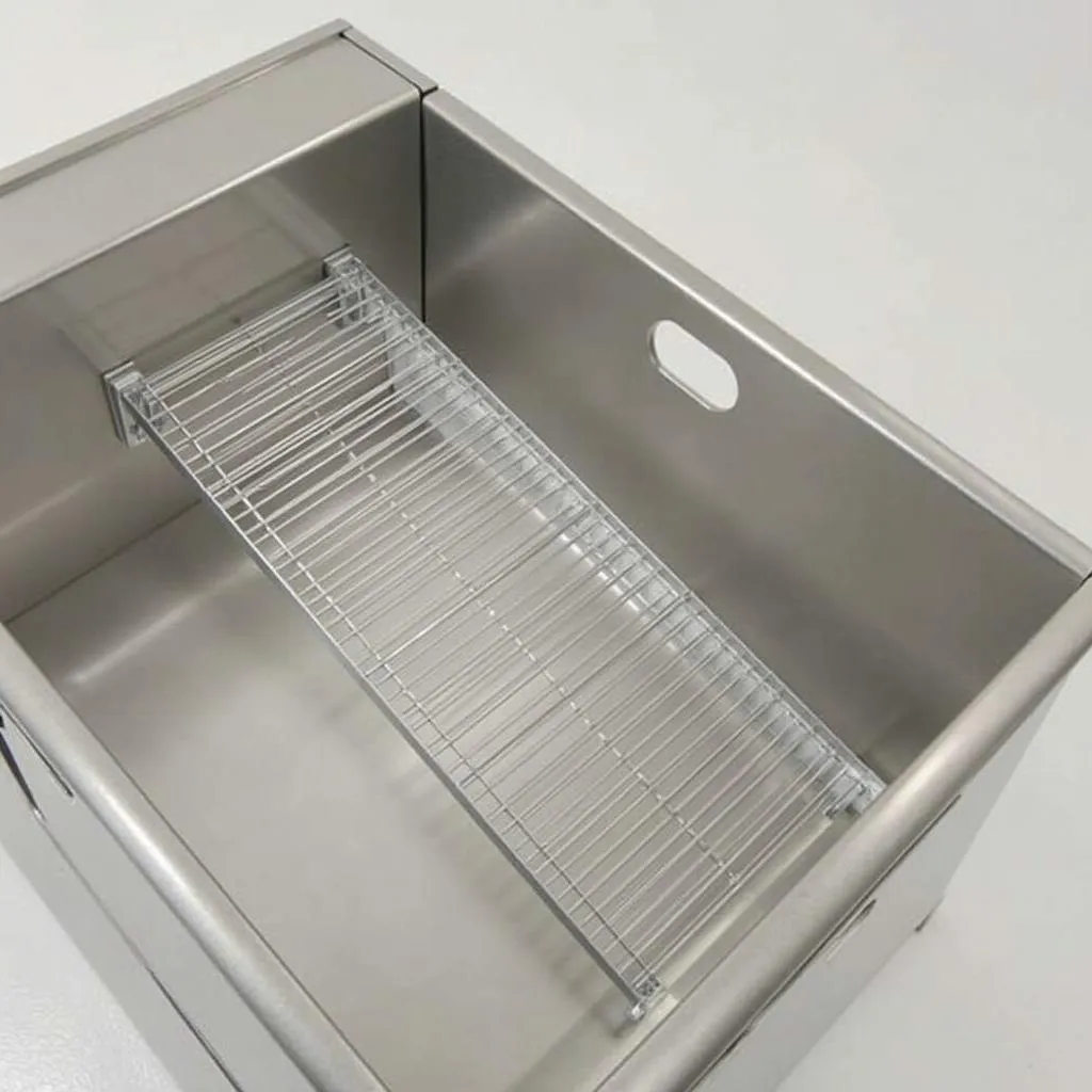 Stainless Steel Dog Tub with Built-in Ramp