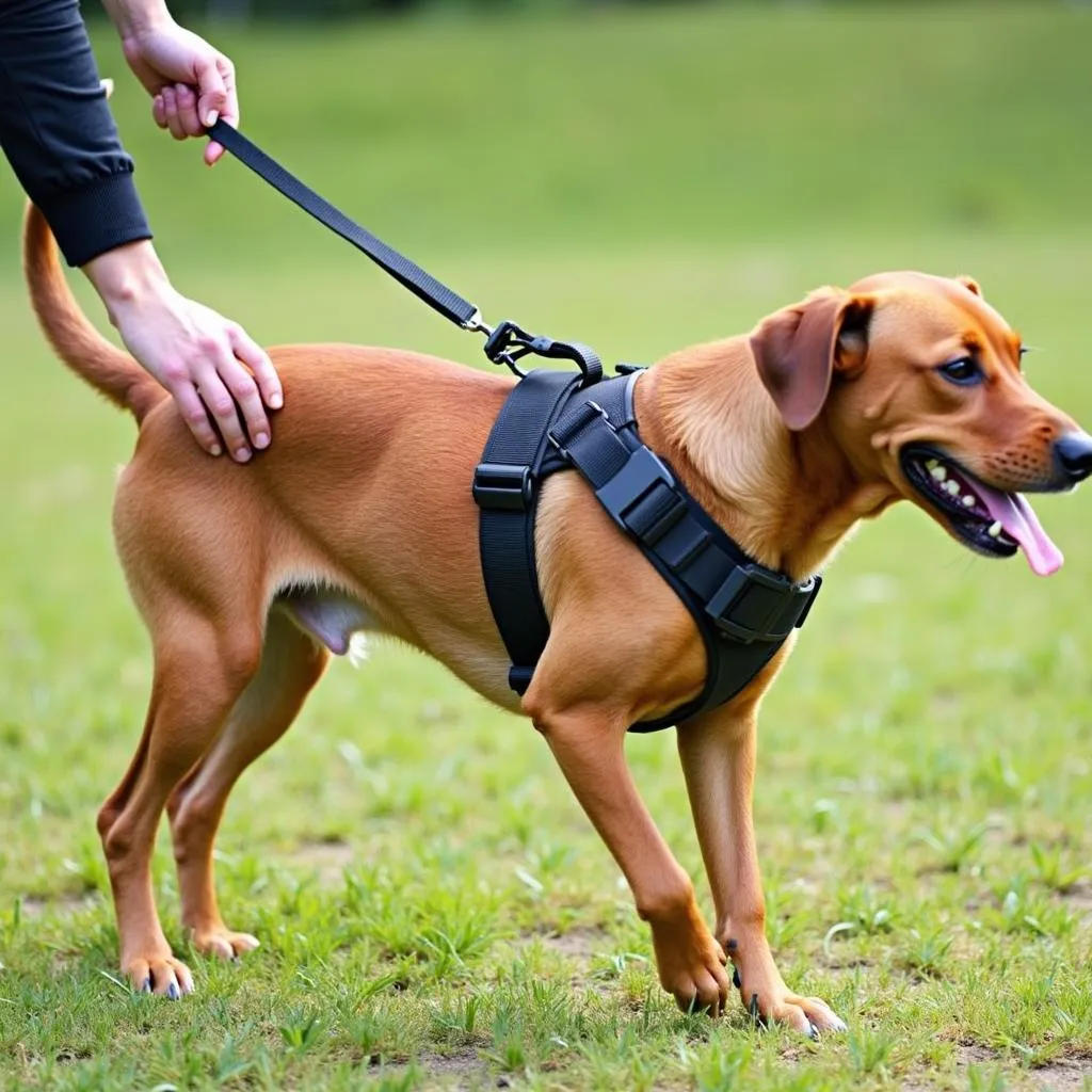 Easy-to-wear step-in dog harness for everyday use