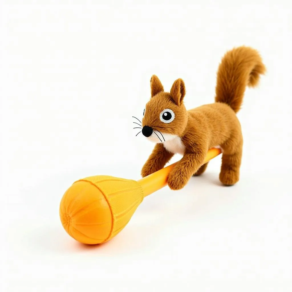 Stuffed Squirrel Toy for Medium-Sized Dogs