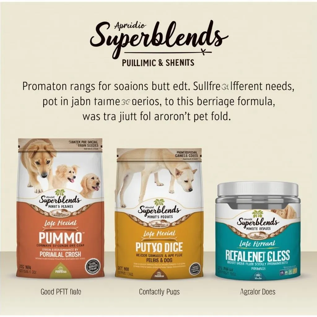 Superblends Dog Food: A variety of formulas