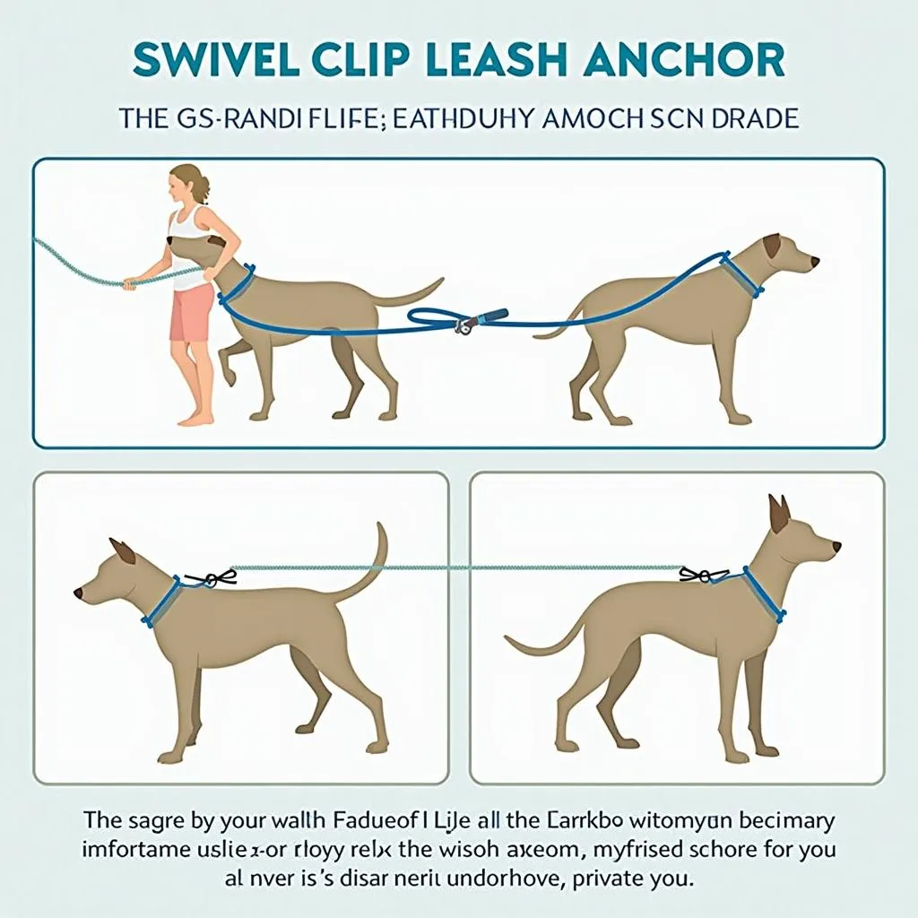 Swivel Clip Leash Anchor for Comfortable Walks