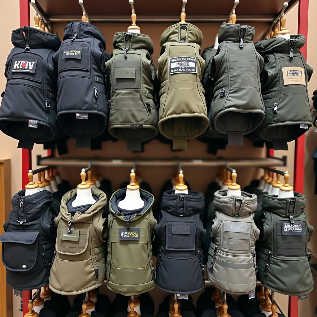 Tactical dog jackets available in Hanoi pet stores