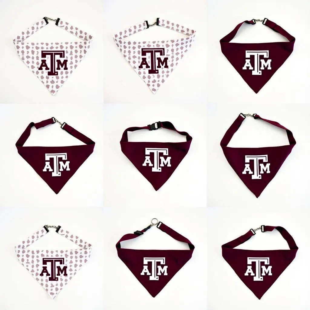 Texas A&amp;M dog bandanas collection